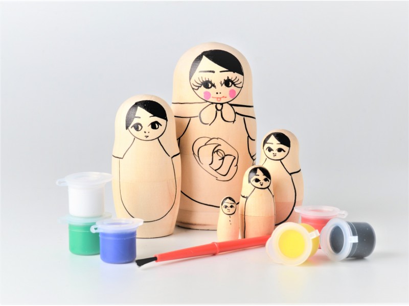 paint your own babushka dolls